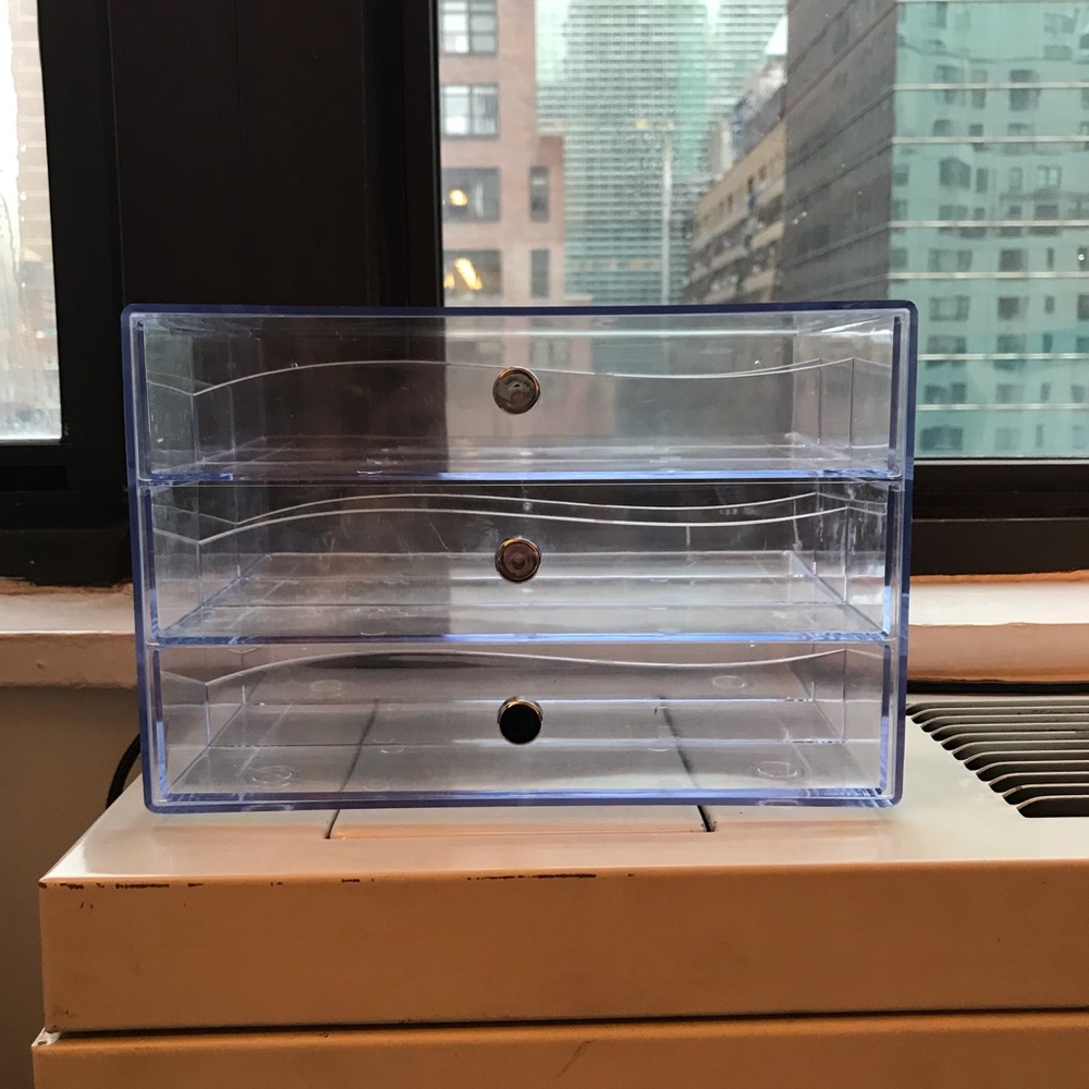 Acrylic Three Drawer Organizer (makeup & jewelry)